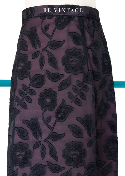 Pink Lemonade 黑色小花長裙（27"）3