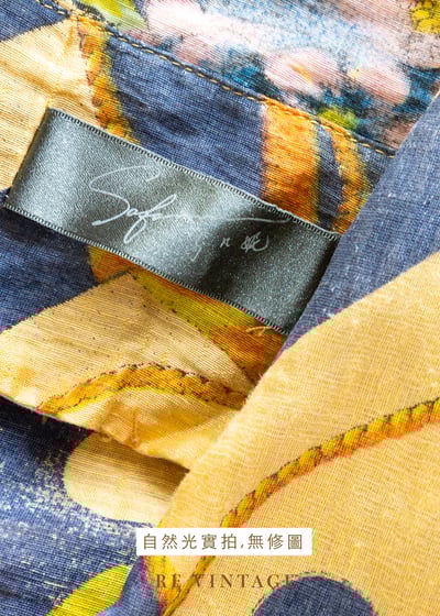 紫花點點麻花繩短袖上衣16