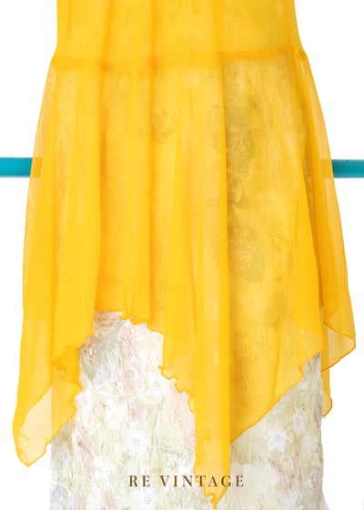 耀眼雙洞の橘黃蕾絲背心11