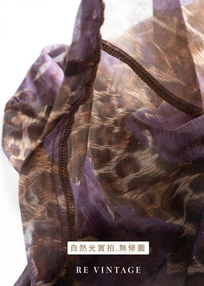 豹紋與紫玫瑰透膚上衣14