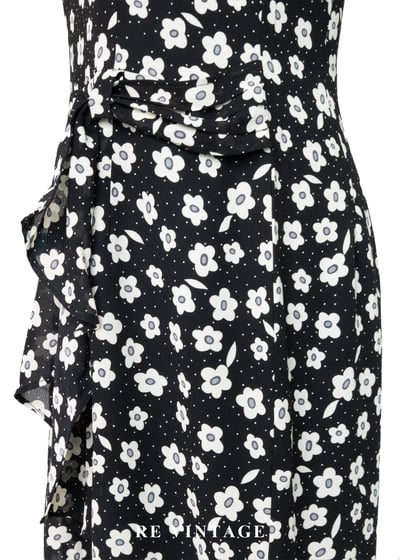 黑白映畫 - 法式雛菊氣質洋裝11