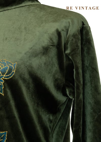 Light between Leaves 刺繡玫瑰絨布上衣8