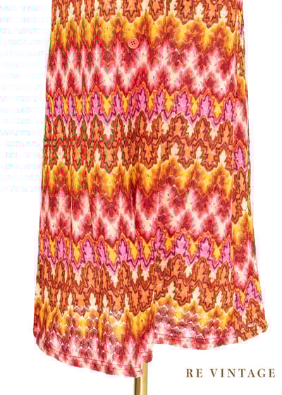 Summer in Paris 粉橘色織品長洋裝12