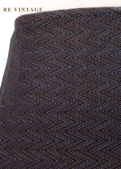 藍光煙棕色波紋倒影短裙 (25")5