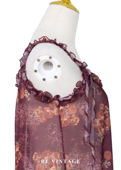 Rose Dust 茶玫瑰浪漫透膚洋裝7