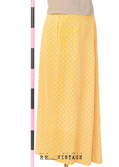 粉橘色點點長裙6