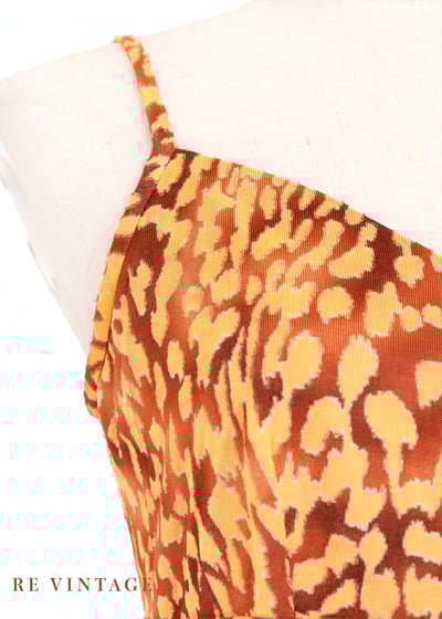 焦糖橘子豹紋來襲細肩帶長洋裝8