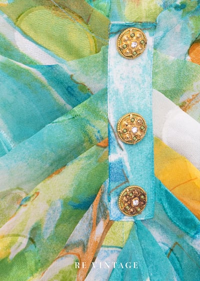 套裝裙子 - 荷葉花園透明水彩裙子（26"）7