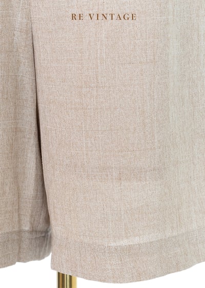 質感單品 - 亞麻色高腰短褲（27"）4