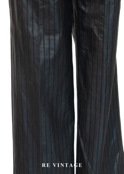 黑皮線條筆直輪廓長褲（31"）10