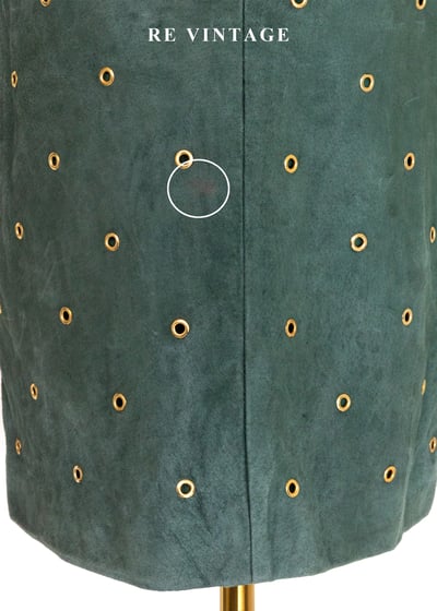 森林微光麂皮高腰美裙(28")10