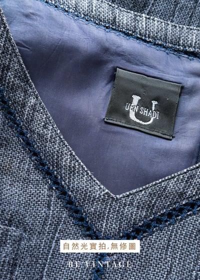 藍染花徑花朵的故事長洋裝18