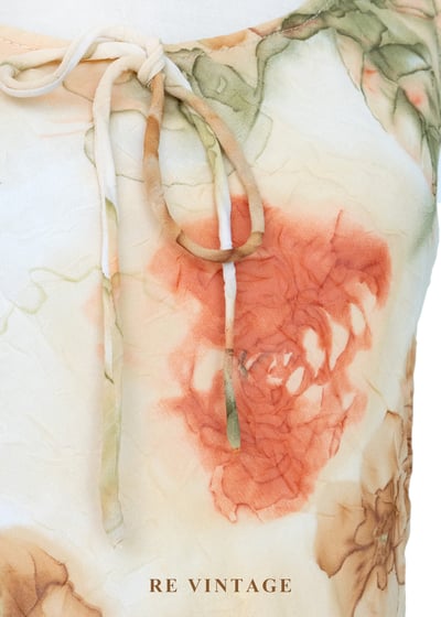 陽光午後大花圖騰少女洋裝8