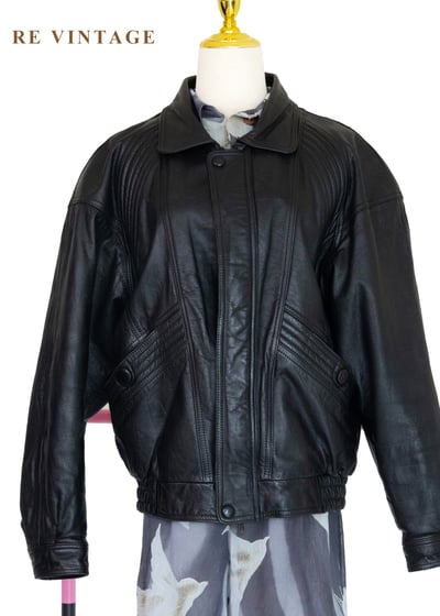 逆風黑行重工細節皮革外套17