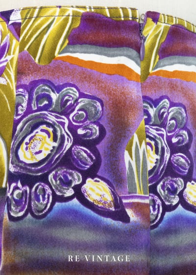 極光繁花華麗手繪高腰褲裙（26"）9