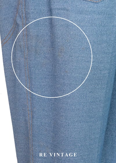 香港製 - 裁縫師的草稿幾何車線單寧長褲（28"）16