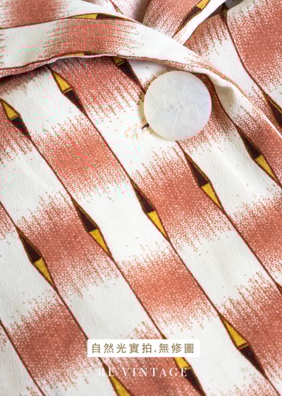 粉橘色視覺迷宮短袖襯衫9