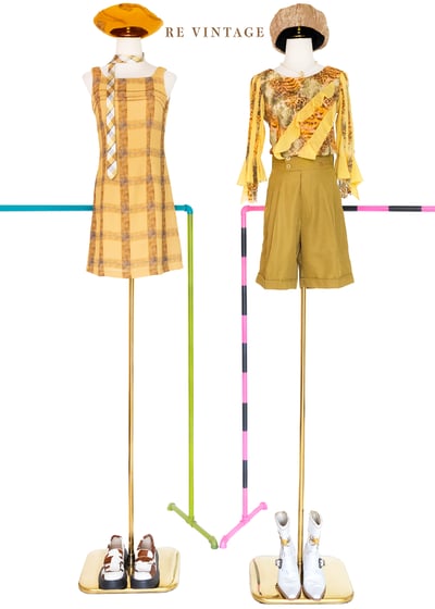 Butter Waffle 氣質格紋短洋裝2