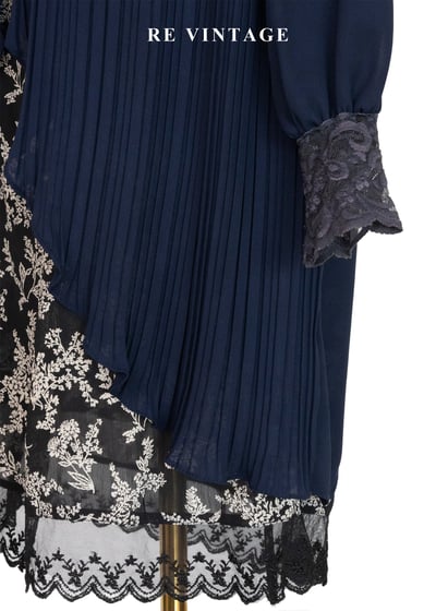 深海褶學 - 百褶金釦貴氣襯衫9