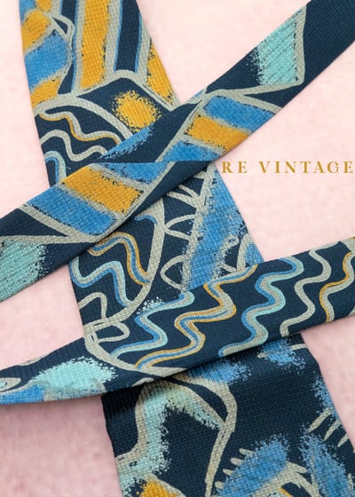 Retro - Futurism 幾何圖騰領帶2