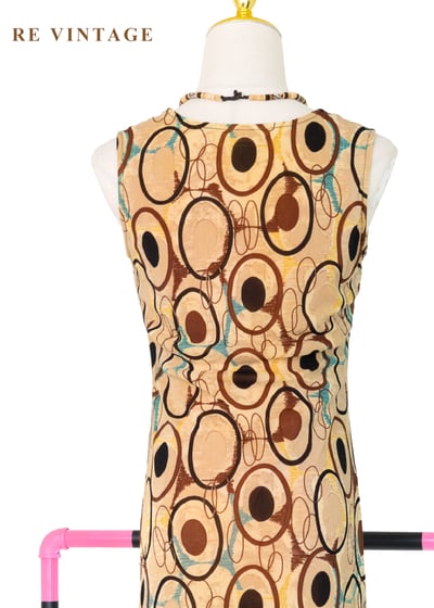 摩登棕色軌道迴圈長洋裝14