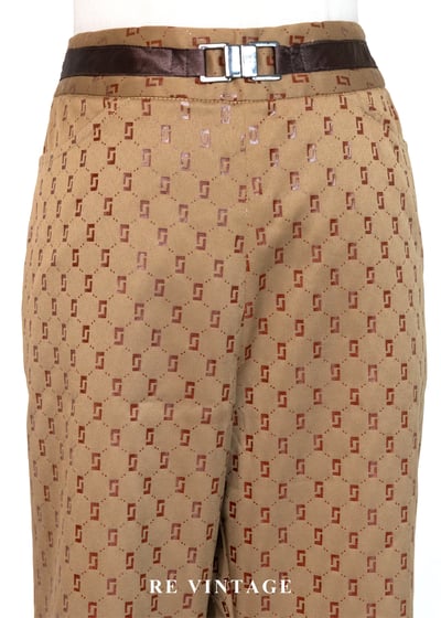 焦糖幾何學圖騰長褲（26"）3