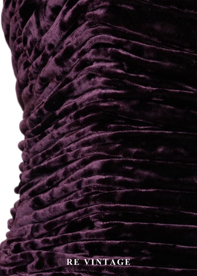 質感單品 - 優雅貴氣紫紅色抓皺絨布洋裝11