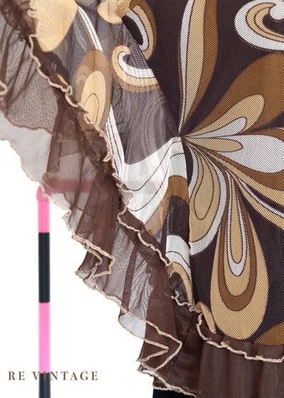 日本製 - 普普印花網紗小蝴蝶袖上衣9