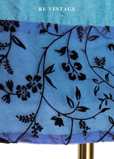 翡冷翠的湖光方領小色花拼接洋裝8