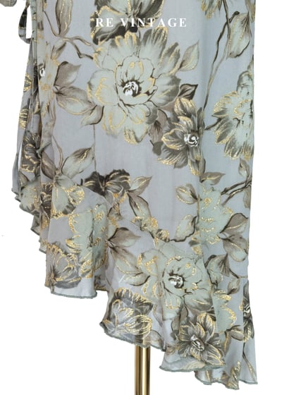 套裝裙子 - 金色午後的華麗金線勾勒花卉裙（26-29"）4