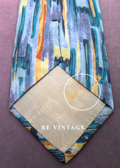 藝術家筆觸畫布領帶9