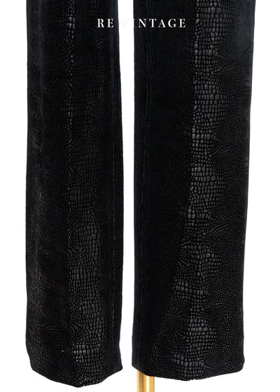 細緻鱷魚壓紋氣場爆棚直筒褲（25"）6