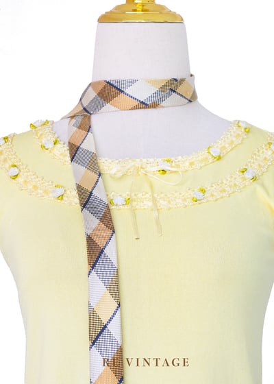 Lemonade 小白花薄款針織上衣3