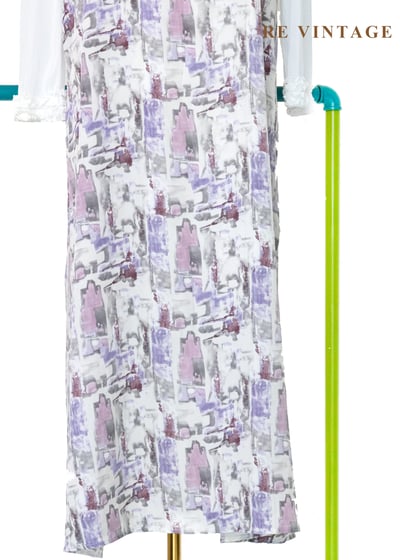 蒙馬特的街頭畫板細肩帶長洋裝4