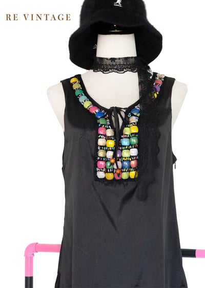 義大利製 - 異國色珠波西米亞迷你洋裝3