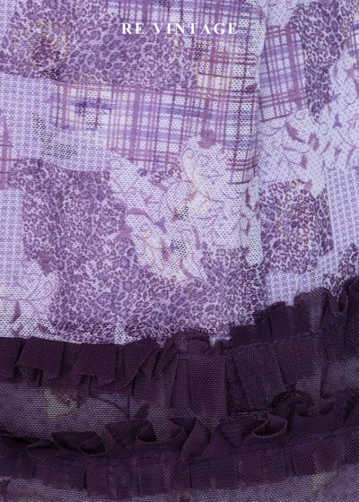 午夜的紫色華爾滋Paisley拼接細肩帶背心9