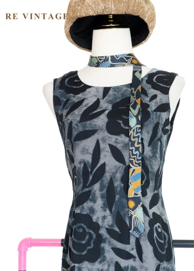 墨染薔薇緹花迷人洋裝3