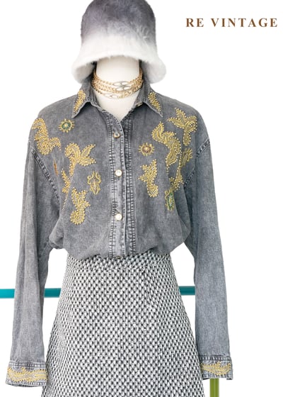 金翼微光水洗單寧襯衫1