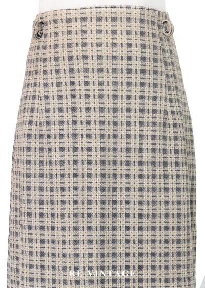 質感單品 - 漫步時光英倫經典細格紋長裙（28"）3