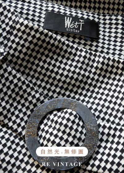 質感單品 - 經典黑白千鳥格短裙（26"）10