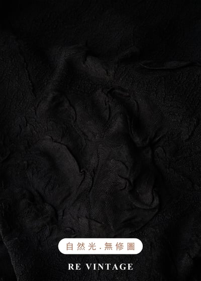 質感單品 - 皺摺之花黑短裙（26-32"）12