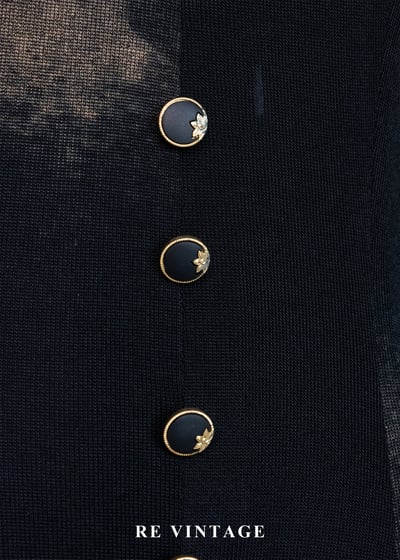 潑墨暈染排釦唯美長洋裝8