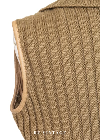 大地岩石毛絨針織背心13