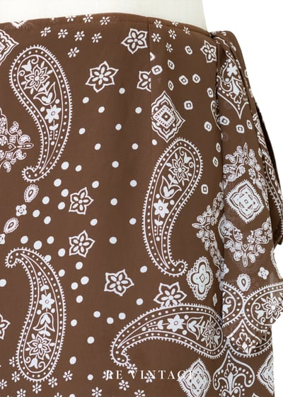 深棕色變形蟲一片裙（24-26"）8