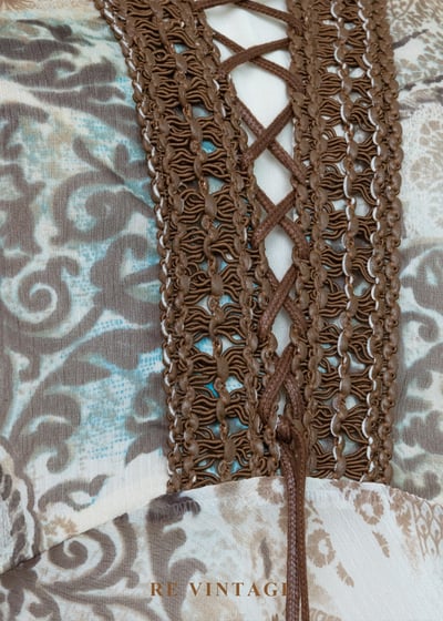 吟遊詩人 - 編織繫繩花會圖騰仙氣上衣7