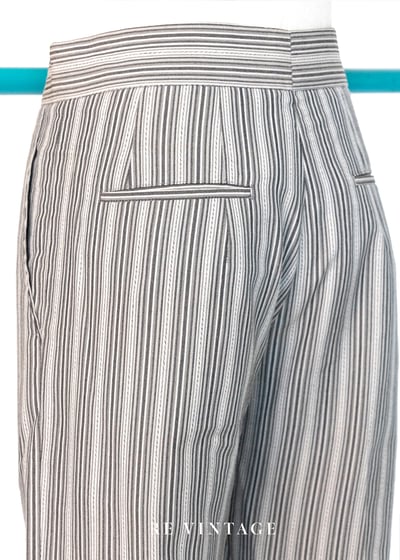 質感單品 - 淺灰色線條直筒褲（25.5"）7