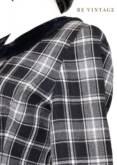 絕美氣質雙排釦格紋西裝外套4