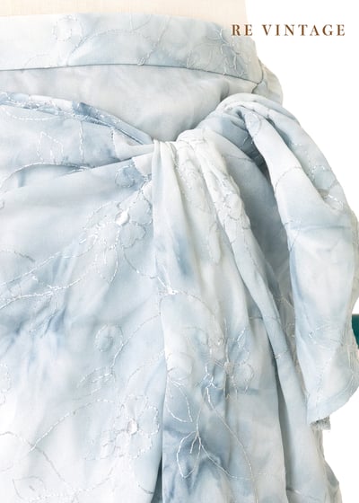 美國製 - 雲幕白花層層美裙（27-31"）7