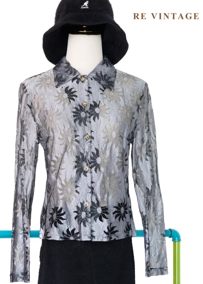 銀河系裡的溫室花朵透膚上衣1