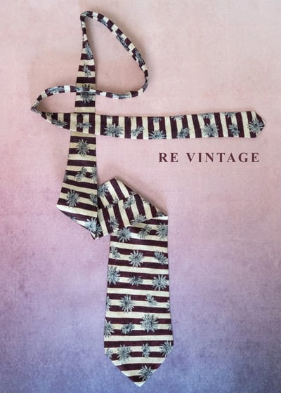 紅棕色越界雛菊領帶5